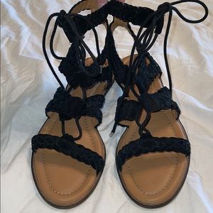 Arturo Chiang At-Cassie Black Sandals Size 9